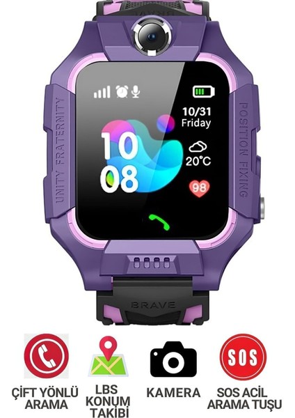 Renkli Çocuk Takip Saati, Sim Kartlı, Kamera ve Gizli Dinleme Özelliği fiyatları