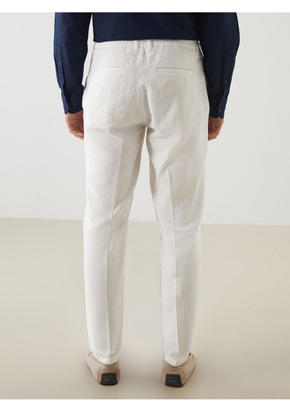 Yeni Sezon Slim Fit Keten Karisimli Erkek Pantolon - S5EE50Z8 fırsatları