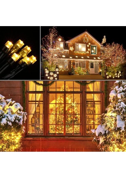 Güneş Enerjili 100 Ledli 12M Bahçe Aydınlatma, 8 Mod, Dış Mekan Işıklandırma