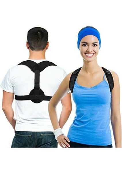 Dik Duruş Korse Unisex Siyah Yeni Nesil Ortopedik Destek
