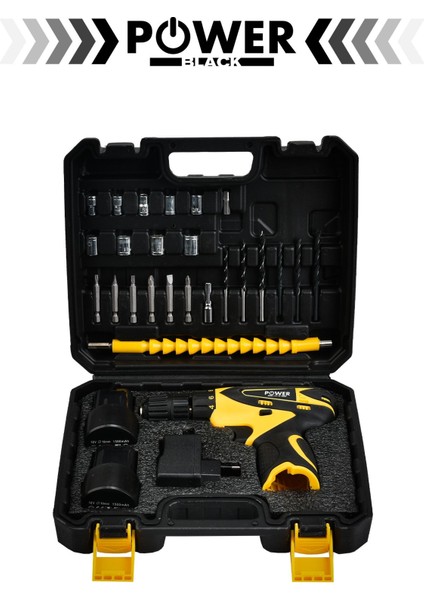 12V Çift Akülü Matkap Seti, 24 Parça, Pratik ve Güçlü Vidalama Aracı