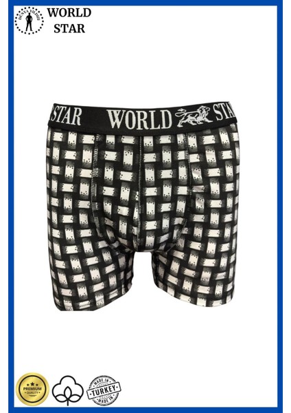 Likralı Pamuklu Renkli Erkek Boxer