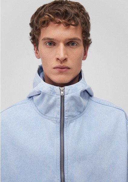 Yarı Fermuarlı Mavi Sweatshirt 0211256-88654