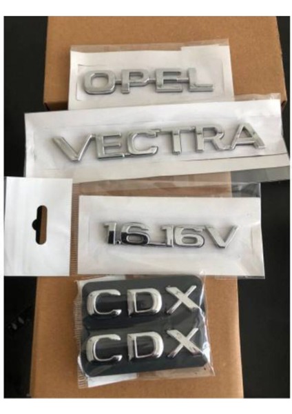 Opel Vectra 16.16V ( Cdx Yazı 2 Adet) Bagaj Yazısı Takım--Vectra B Kasa Uyumlu