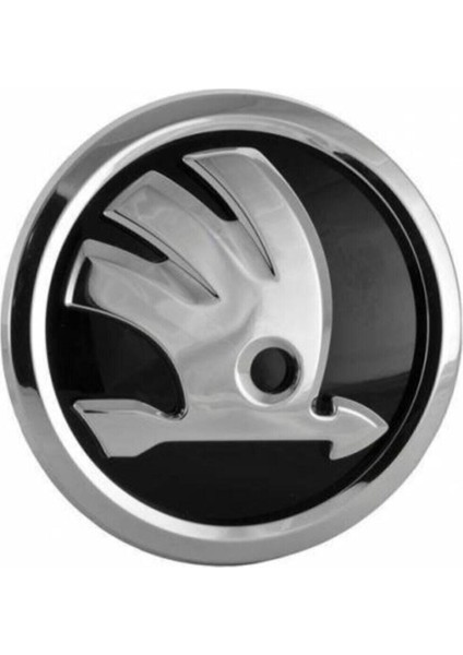 Octavia 13-20 Ön Panjur-Bagaj Kapak Arması 9cm Krom-Adet-