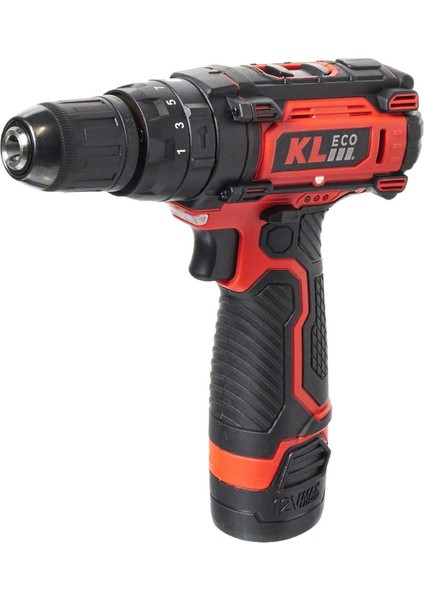 12V 2.0AH Li-Ion Şarjlı Darbeli Vidalama ve Matkap Çift Akülü Çantalı