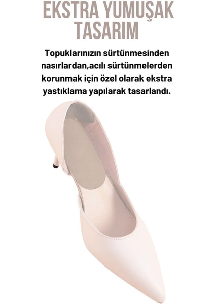 Bej Renk Topuk Koruyucu Iç Için Çift, Rahat ve Konforlu Destek fırsatları