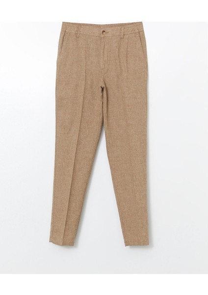 Yeni Sezon Slim Fit Keten Karisimli Erkek Pantolon - S5EE50Z8 indirimleri