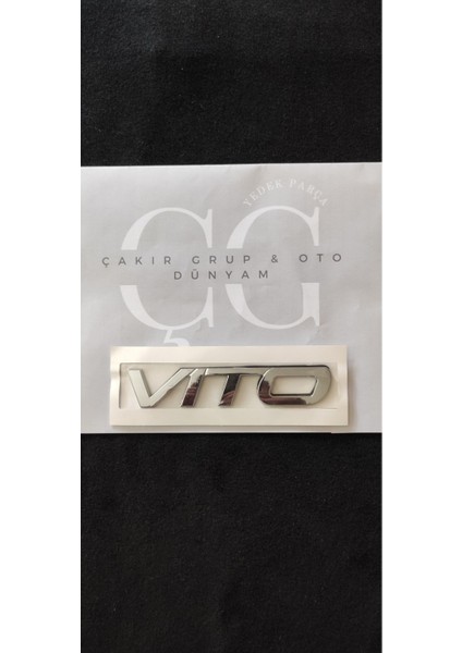 Vito Cdi W447 2015-2018 Uyumlu Bagaj Yazısı Tekli Vito Yazısı
