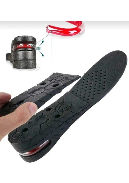 7 cm Hava Yastıklı Gizli Topuk Uzatıcı Tabanlık Kadın ve Erkek Ayakkabı Konforu