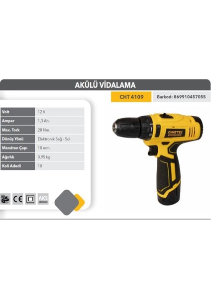 12V Akülü Delme Vidalama Çift Akü Çantalı, Güç ve Taşınabilirlik Bir Arada