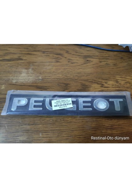 Peugeot 306/307/407 Bagaj Yazısı 2001 ve Sonrası Yıllar Uyumlu Pejo Arka Bagaj Yazısı 3m 3D Krom fiyatları