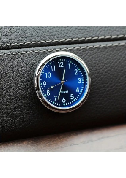 Yeni Lüks Araba Saati Mavi Kuvars Saat Kafa Saati Araba Süsü Yaratıcı Iğneli Aydınlatmalı Araba