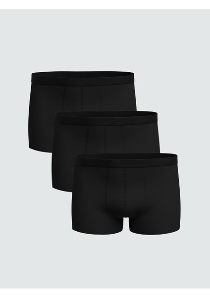 Yeni Sezon Standart Kalip Pamuklu Esnek Erkek Boxer 3'lu - S5L161Z8
