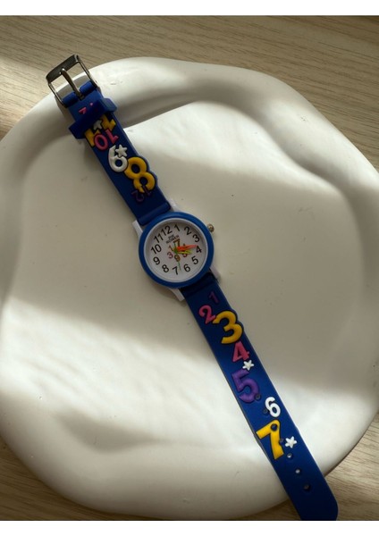 Çocuk Kol Saati, Mavi Sayı Desenli, Şık ve Kullanışlı Saat Seçeneği modelleri
