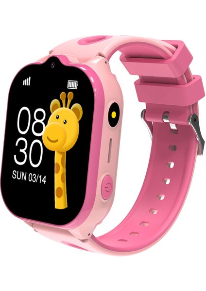 Pembe Akıllı Çocuk Saat, Takip ve Telefon Özellikli, Güvenle Kullanım