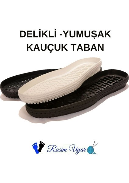 Yumuşak ve Esnek Delikli Örgü Ayakkabı Tabanı, Rahat Kullanım Sağlar