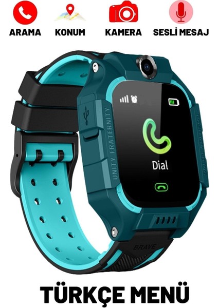 Yeşil Lbs Takipli Kameralı ve Sım Kartlı Akıllı Çocuk Saati fiyatları