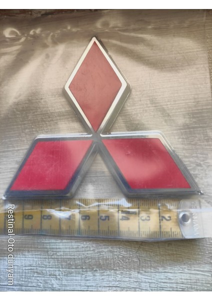 Mitsubishi L300 Bagaj Arma Logo 10 cm Bantlı 1986-2000 Oto Aksesuar Krom Plastik