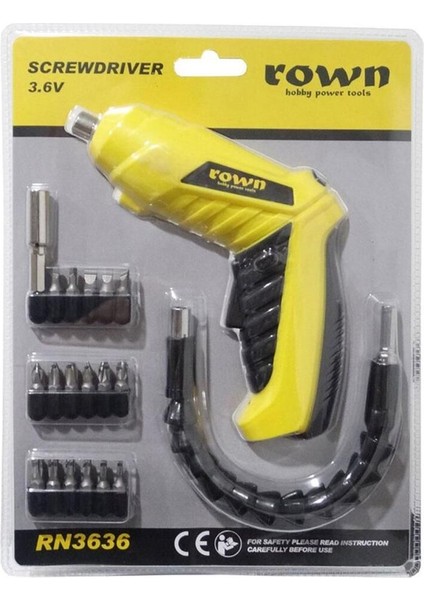 3.6V Li-Ion Şarjlı Vidalama, Hafif ve Kullanışlı El Aleti