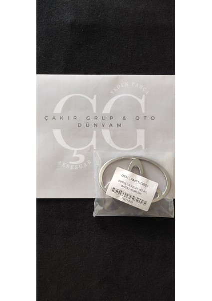 Toyota Corolla Bagaj Yazısı 1.6 ve Xei Yazı ve Arka Bagaj Arması 1992 - 1997 Efsane Kasa