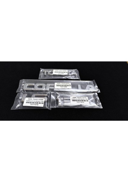 Toyota Corolla Bagaj Yazısı 1.6 ve Xei Yazı ve Arka Bagaj Arması 1992 - 1997 Efsane Kasa fiyatları