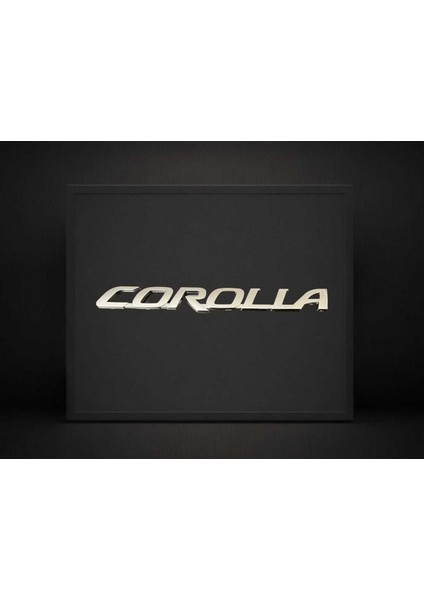 Toyota "corolla" Bagaj Yazısı 2003-2017 Model Yüksek Aksesuar