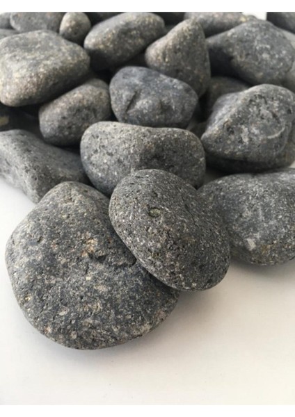 Siyah Bazalt Taş 3 kg 2,5-4 cm Bahçe ve Dekorasyon Taşı