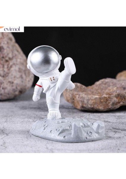 Evımol Astronot Uzayda ) Telefon Tutucu Masaüstü ( Plastik )