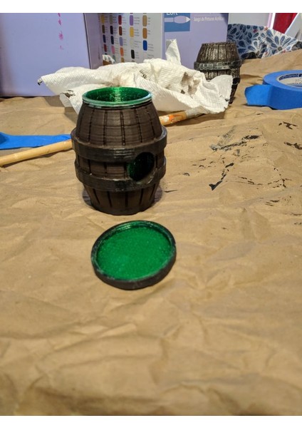 Köpek Kakası Torbası Varil Vida Kapağı (Plastik Aparattır!!!) 3D