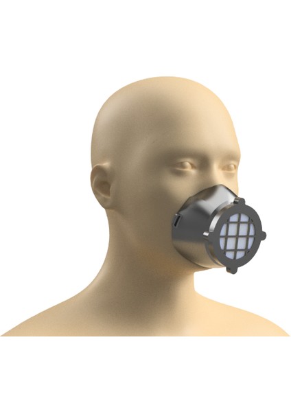 Makyaj Sökücü Filtreli Solunum Yüz Maskesi (Sadece Plastik Aparattır!!!) 3D