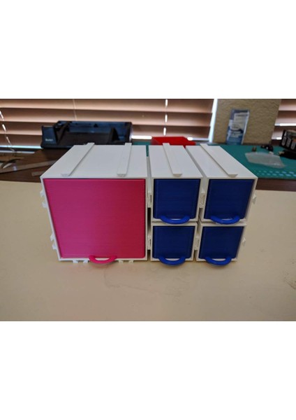 Başka Bir Modüler Birbirine Geçen Çekmece Seti (Sadece Plastik Aparattır!!!) 3D