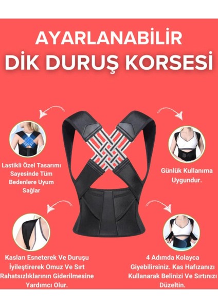 Omuz ve Sırt Destekli, Rahat Duruş Sağlayan Erkek ve Kadın Korsesi modelleri