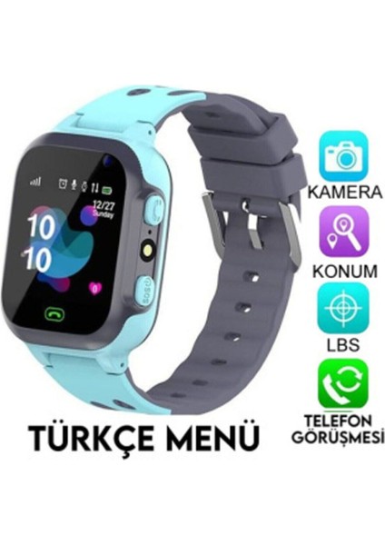 Çocuklar Için Mavi Gri Konum Takipli Akıllı Saat, Güvenli ve Eğlenceli Kullanım modelleri