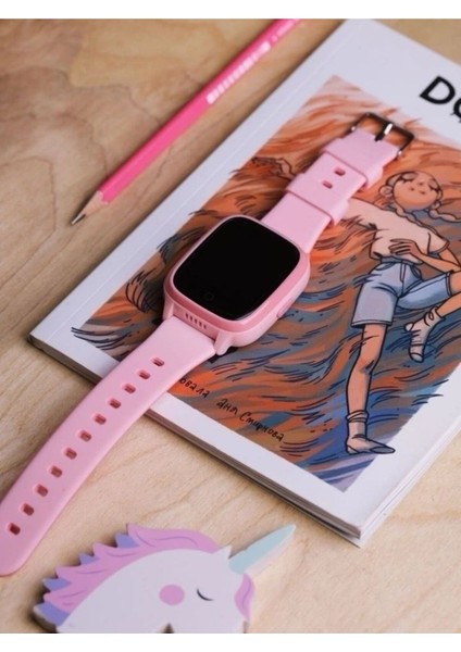 Pembe Akıllı Çocuk Saati, Gps ve Sim Kartli, Güvenli ve Eğlenceli Kullanım fiyatları