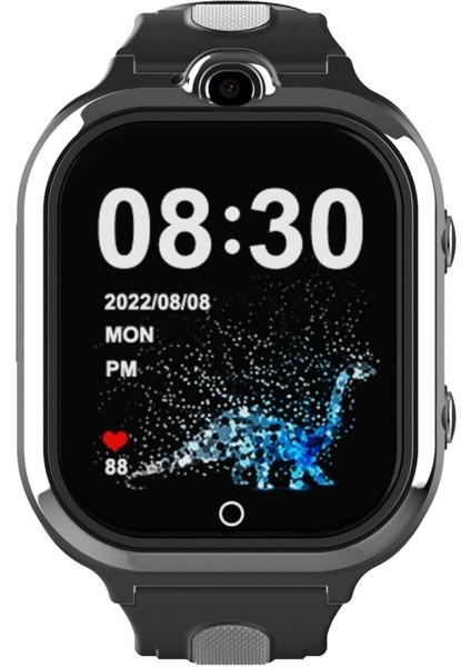 Sim Kartlı 4g Akıllı Saat, Kamera, Gps, Wifi, Çocuklar Için, Siyah