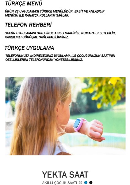 Yeşil Akıllı Çocuk Saati, Konum Takip ve Güvenli Iletişim Özellikleri fırsatları