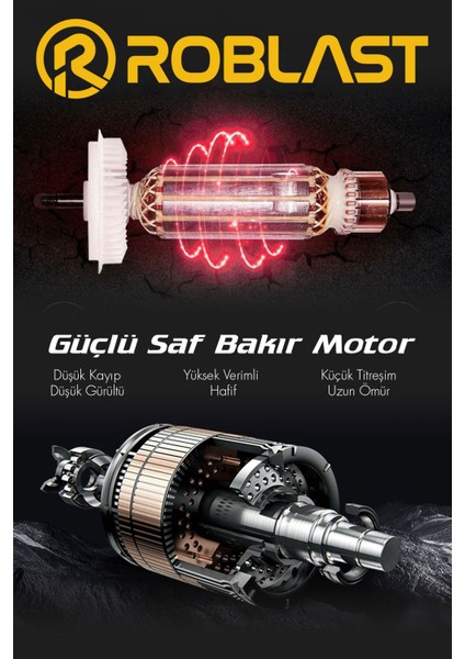 36V 5AH Şarjlı Darbeli Matkap, Kömürsüz Motor, Çelik Mandren
