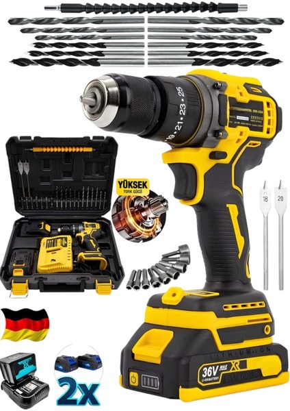 Şarjlı 990F Kömürsüz Metal Mandren Akülü Darbeli Matkap 10MM fiyatları