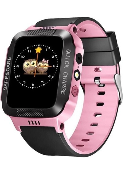 Pembe Çocuk Akıllı Saat, Konum Takipli Güvenli ve Eğlenceli
