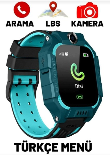 Çocuklar Için Akıllı Takip Saati, Kamera, Sim Kartlı, Sos ve Gizli Dinleme Özellikli
