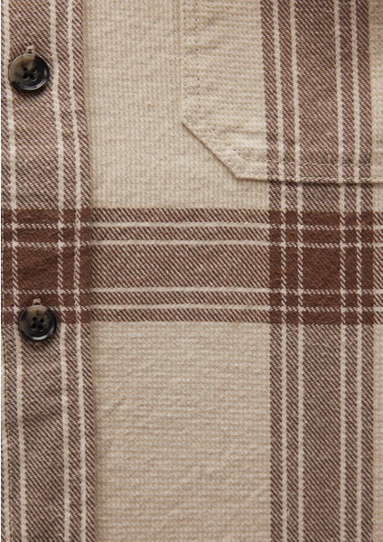 Kareli Kahverengi Gömlek 0211275-88671