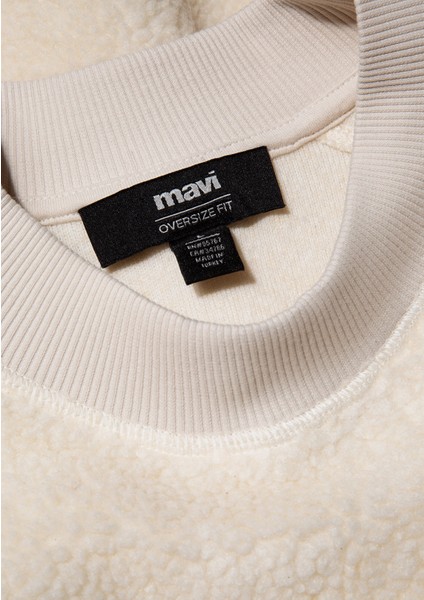Ekru Sherpa Sweatshirt 0S10260-70057