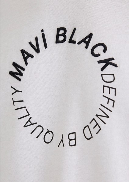 Mavi Black Baskılı Beyaz Tişört 0612406-620