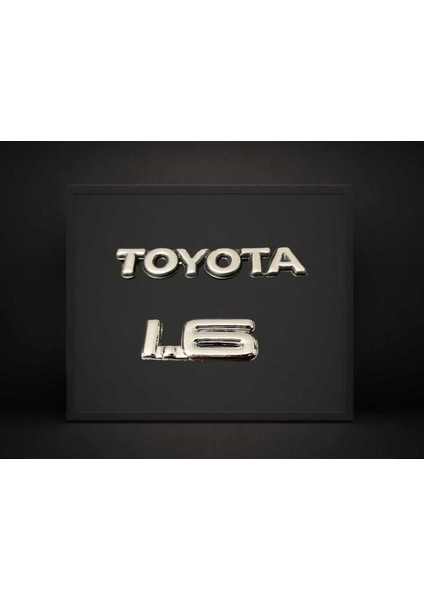 Toyota + 1.6 Bagaj Yazısı 2'li Takım Yüksek Aksesuar Orijinal Boyut