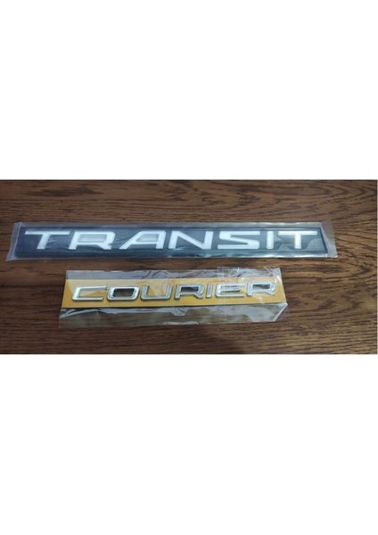 Transit Courier Bagaj Yazısı 2li Takım Transit Courier Arka Bagaj Yazısı Takım Yeni Model Bantlı