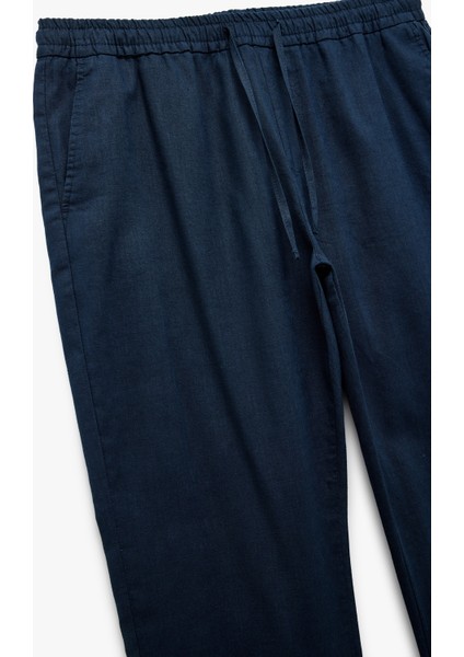 Yeni Sezon Cep Detaylı Regular Fit Beli Bağcıklı Pantolon