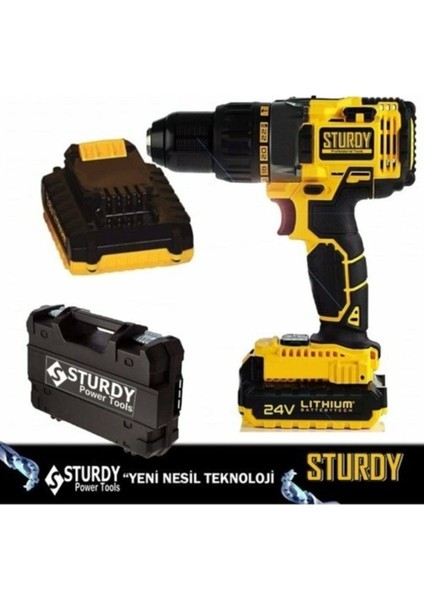 24V 5,0AH Çift Akülü Matkap Seti, 24 Parça Uç ile Güçlü ve Pratik Kullanım fiyatları
