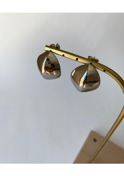 Xuping Elips Şerit Plaka Silver Küpe fırsatları