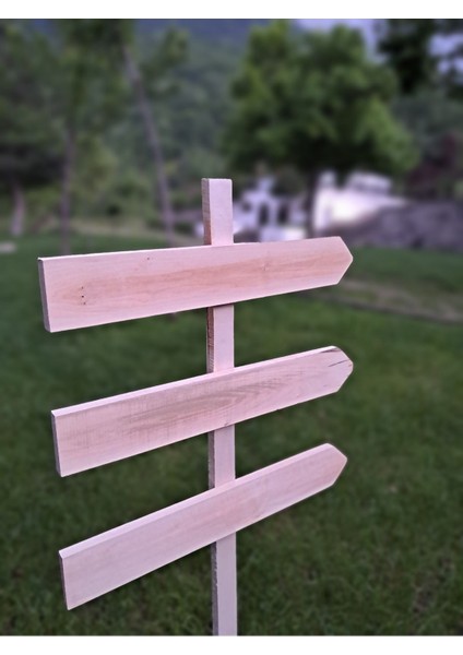 3'lü Ahşap Yön Levhası, Tabela, Gösterici 50X125CM, Şık ve Dayanıklı Tasarım fiyatları